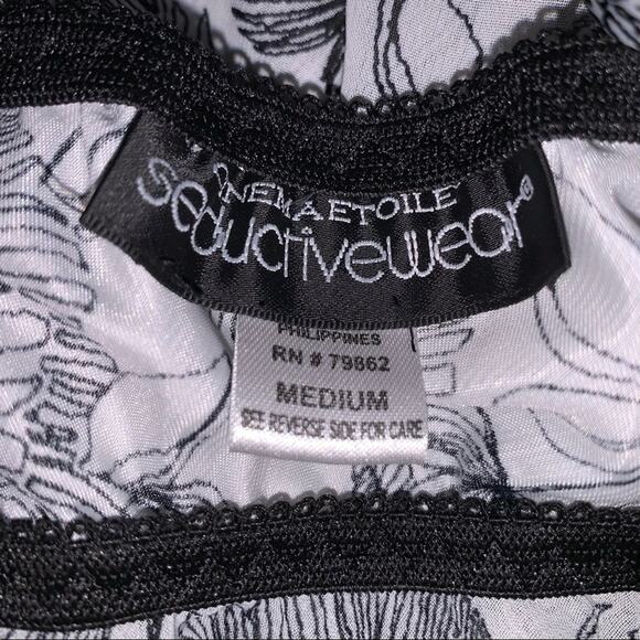 Cinema Etoile Seductive Wear Floral Babydoll NWT - Picture 9 of 10